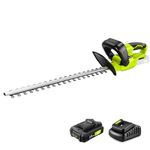 SnapFresh 20V Cordless Hedge Trimmer - 22" Dual-Action Blade with 0.55" Cutting Capacity, Electric Bush Trimmer, 2.0Ah Battery & Fast Charger Included