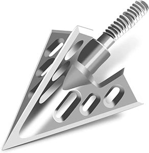 Bgary Archery Broadheads 100 Grain 6 Pack Solid 3 Blades Fixed Hunting Broadheads for Crossbow Compound Bows Silvery