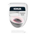 KOHLER 28119-0 C3-325 Bidet Seat with Remote Featuring Spa and 3D wash Modes, Elongated, White