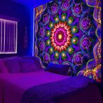 Psyhilar Blacklight Trippy Mandala 