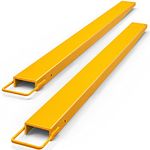 YITAMOTOR Pallet Fork Extension 72 Inch Length 4.5 Inch Width, Heavy Duty Steel Pallet Extensions for Forklift Truck, Yellow