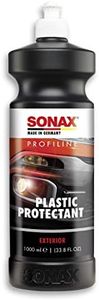 SONAX PROFILINE Plastic Protectant Exterior (1 Litro) efficace gel ripristina il colore di parti in plastica non verniciate. Adatto anche a parti in gomma | Art. N. 02103000