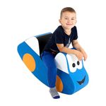 IGLU Soft Play Rocking Car Rocker for Kids Jumping Activity Toy Toddler 2-4 Years (Blue)