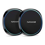 2-Pack Wireless Charger - NANAMI Fast Induction Charging Pad for iPhone 15/14/13/13 Pro Max/12/11/SE 2020/XS/XR/X/8/8P New Airpods, Qi-Certified Charger Base for Samsung S24/S23/S22/S21/S20/S10/S9/S8