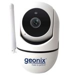 GEONIX 1MP WiFi Pan Tilt Smart Security Camera, Upgraded 1MP Baby/Pet Monitor, Indoor WiFi Camera 360-degree with Two-Way Audio, Human Motion Detection, Cloud & SD Card Storage, 1 Year Warranty