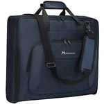 Convertible Carry on Garment Bags with Shoulder Strap, Suit Garment Bags for Men Travel, Blue