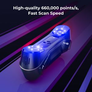 Creality CR-Scan Raptor Pro 3D Scanner – 22+7 Blue Laser, 0.02mm Accuracy, 60fps Full-Color Handheld for Windows/macOS