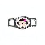 Paracord Planet Monkey Charms for Paracord Bracelets and Shoelaces Multicolored (Brown and Pink)