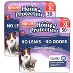 Hartz Home Protection Odor Eliminating Lavender Scented Super Absorbent & Wont Leak X-Large Dog Pads, 60 Count