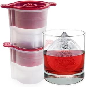 Tovolo Ornament Ice Molds, Set of 2 - Large Ice Mold Ideal for Festive & Holiday Drinks - Odor-Free Freezer Storage, Dishwasher-Safe with Silicone Plunger