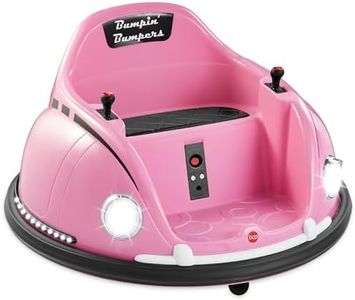 Best Choice Products 6V Electric Kids Ride On Bumpin Bumper Car, 1.5 - 6 Years Old, Parent Remote Control, 360 Degree Spin, Lights, Sounds - Pink