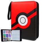 Trading Card Binder 9 Pocket, FOME Portable Card Binder Trading Card Holder with 900 Cards and 50 Removable Sleeves, Binder Photo Album Suitable for Game Cards, Sports Cards