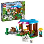 LEGO Minecraft The Bakery Building Kit 21184 Game-Inspired Minecraft Toy Set for Kids Girls Boys Age 8+ Featuring 3 Minecraft Figures and Goat, with Village and Treasure Chest Accessories, Gift Idea