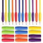 Mr. Pen- 12 Pack, Colorful, Pencil Grips, Pencil Holder for Kids, Pencil Grippers for Kids, Rubber Pen Grips for Adults with Arthritis