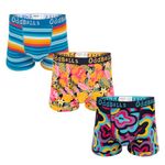 OddBalls | Mens Boxers Multipack | 3 Pack | Classic Fit | Mens Underwear | Hipster Boxer Shorts | Cotton Boxers | Elastic Waistband | Harmony Bundle | X-Large