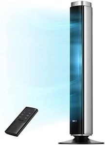Dreo 42'' Pilot Pro Tower Fan with Remote, 25 DB Quiet DC Portable Bladeless Fan, 90° Oscillating,12H Timer, 9 Speeds,4 Modes, LED Display, Floor Fans for Bedroom Home Office