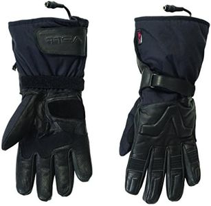 Volt Resistance 12v Leather Motorcycle Heated Gloves - Heated Motorcycle Riding Gear - Insulated Motorcycle Gloves Liner - 12 Volt Waterproof Knuckle Protective Gloves for Men and Women - (Medium)
