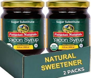 Organic Yacon Syrup - Natural Sweetener Syrup for Pancakes and Waffles & Coffee with Low Calorie - Keto Sugar Substitute for Honey, Agave, Maple, Molasses & Monk Fruit 17.6oz (500g)