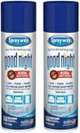 Good Night Bed Bug Spray, 16oz | Odorless, Water-Based, EPA Registered | Eliminates Bed Bugs, Lice, Ticks, Fleas, House Dust Mites | Ideal for Homes, Dormitories, Hotels (Pack of 2)