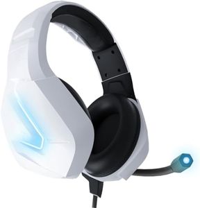 Orzly Gaming Headset (White) for PC and Gaming Consoles PS5, PS4, Xbox Series X | S, Xbox ONE, Nintendo Switch & Google Stadia Stereo Sound with Noise Cancelling mic - Hornet RXH-20 Siberia Edition