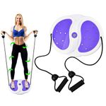 Waist Twisting Disc, Waist Sculptor Machine Twister, Waist Whisper Twist Disc Balance Board with Drawstring, Twister Exercise for Waist with Massage Foot Sole- Home Fitness Gym Equipment.