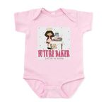 CafePress Future Baker Like Mommy Baby Infant Bodysuit - Cute Infant Bodysuit Baby Romper