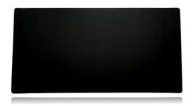 Mega Size Gaming Mouse Pad - Anti Slip Rubber Base - Stitched Edges - Large Desk Mat - 48" x 24" x 0.16" (Mega, All Black/No Logo)