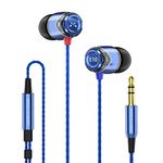 Soundmagic E10 High Fidelity In Ear Headphones Smartphone Earbuds with Sound Insulation - Blue