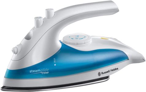 Russell Hobbs Dual Voltage Travel Iron – Steam Glide, 80ml Tank, Stainless Steel Soleplate