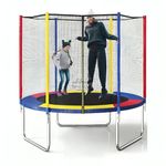 STEP OVER 6FT,8FT,10FT,12FT, 14FT, 16FT TUV Approved Trampoline (6 FEET) for Kids/Adults || Indoor/Outdoor ||Enclosure net and Poles Safety Pad Ladder Jumping Mat || Heavy Duty || 2025 Edition