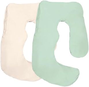littogoose Maternity Pillow Cover ONLY Compatible with Momcozy Pregnancy Pillow (2 Pack Covers-Pillow NOT Included)