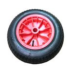 TAHA® 14" RED Pneumatic Wheel/Replacement wheel (3.50-8) COMPLETE red