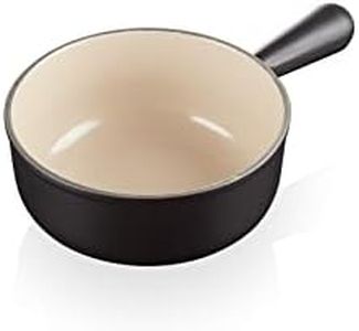 Le Creuset Caquelon aus Gusseisen, 20 cm, 1,9 Liter, Schwarz matt, 20007200002460