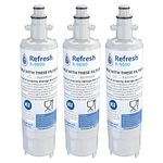 Refresh Replacement Refrigerator Water Filter Compatible with Kenmore 46-9690, ADQ36006102 and LG LT700P, ADQ36006101 (3 Pack)