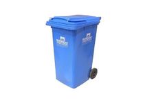 Nilkamal Plastic 120 Ltr Wheel Garbage Dustbin Manual-Lift (Blue)
