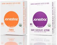 JONESBAR (Almond Lovers, 24 Bars (2 Boxes)) USDA Organic Fruit & Nut Bar, Non-GMO, Kosher, Vegan, Gluten Free, Simple Snack Bar