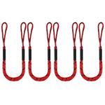 Bungee Dock Lines for Boats Marine Mooring Lines Boat Rope for Docking with Loop Accessories for Jet Ski, PWC, Pontoon, Kayak, SeaDoo, WaveRunner (no Clip-4 Pack)