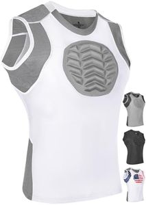 Exxact Sports Youth Baseball Chest Protector, (White, YL)