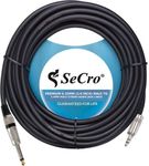 SeCro 6.35mm (1/4 inch) Male Mono Plug to 3.5mm Male Audio Jack Cable (49.2FT [15 Meters])