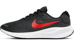 NIKE Mens Revolution Running Shoes 7-Black/University Red-White-Fb2207-003-8Uk, 8 UK