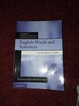 English Words and Sentences: An Introduction (Cambridge Introductions to the English Language)