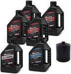 V-Twin Oil Change Kit Synthetic w/Black Filter, Twin Cam