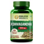 Himalayan Organics Ashwagandha 1000Mg | Boost Energy, Strength, Stamina | Helps Anxiety & Stress Relief For Men & Women (120 Capsules)