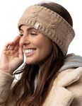 HEAT HOLDERS Women's Winter Warm Thermal Alta Headband One Size Beige