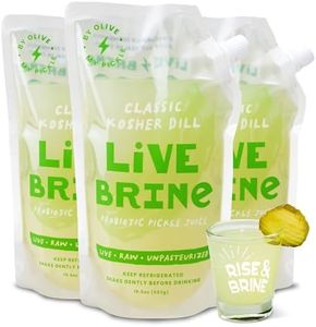 Real Fermented & Probiotic Pickle Juice for Gut Health - LIVEBRINE KOSHER DILL PICKLE JUICE BUNDLE (3 PACK) by Olive My Pickle
