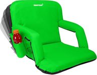 Driftsun Universal Regular 20 Inch Width Folding Stadium Reclining Bleacher Seat Chair with Back Support for Sporting Events, Green