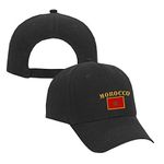 Speedy Pros Morocco Flag Embroidery Adjustable Structured Baseball Hat Black