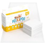 Peekapoo Disposable Changing Pad Liners (50 Pack) Super Soft, Ultra Absorbent & Waterproof - Covers Any Surface for Mess Free Baby Diaper Changes