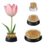 totpuc 3 Pcs Flower Frog Holder, 3 Sizes Flower Frogs for Arrangements, Round Flower Fixed Tools with Brass Needle, Flower Arrangement Pin for Garden Home Decoration DIY Craft(2.3cm 3.4cm 4cm)