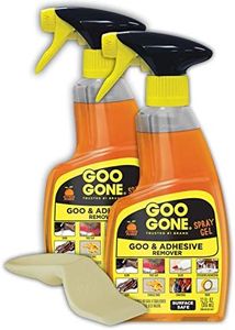 Goo Gone Adhesive Remover Spray Gel, Removes Chewing Gum, Grease, Tar, Stickers, Labels, Tape Residue, Oil, Blood, Lipstick, Mascara, 2 Pack & Sticker Lifter